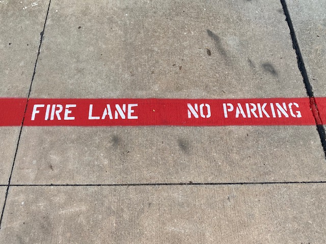 Fire Lane Striping Charlotte North Carolina