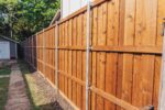 8 foot board on board cedar fence