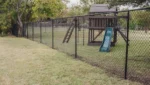 6 foot black chain link fence